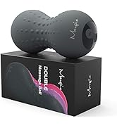 Maxgia Heating Vibrating Massage Ball, Peanut Ball Roller, Electric Double Lacrosse Ball with 5 V...