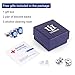 UHIBROS Sterling Silver Ear Stubs Birthstone Stud Earrings Round Cubic Zirconia Diamond September Earring Paperback Paperback