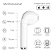 Bluetooth Wireless Earbud, In-Ear Headphone Stereo Earpiece Earphone, Noise Cancelling Mic for iPhone X 8 8plus 7 7plus 6S 6 IOS Samsung Galaxy S7 S8 Android Phones (1 pcs right ear)