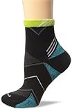 Sockwell Women’s Incline Quarter Moderate Graduated Compression Socks- Ideal for Running, Sports and Fitness activities,Black,Small/Medium (4-7.5)