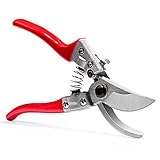 4-FQ Pruning Shears Garden Shears SK-5 Steel Blade Garden Ratchet, Hand Pruners With Ergonomic Grip & Safety Lock, Bypass Pruners,Tree Trimmers Secateurs,Clippers For The Garden Plants,Flowers.