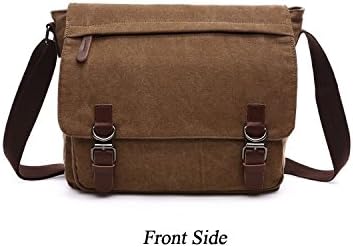 Mestart Messenger Bag School Bag Business Briefcase Shoulder Bag Coffee Large