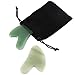 2 Pieces Gua Sha Facial Tool Guasha Massage Tool Natural Jade Stone Guasha Board Gua Sha Scraping Massage Tools for SPA Acupuncture Face Body Caring