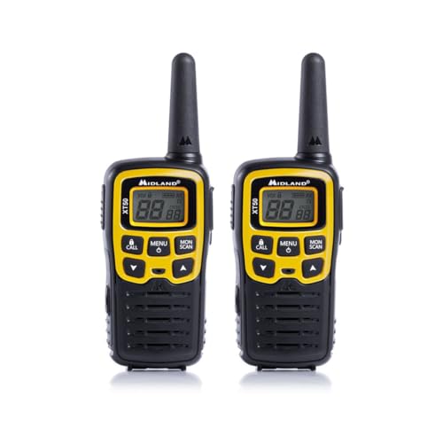 XT50 24channels 446.00625-446.0935MHz Negro, Amarillo Two-Way radios - Walkie-Talkie (AAA, Alcalino, 54 x 33 x 103 mm, 93 g)