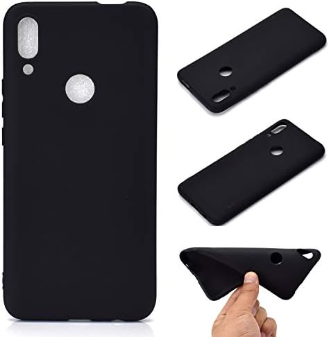 YYhin Phone Case for Huawei P Smart Z Case Cover, Ultra-thin soft silicone TPU all-inclusive anti-drop phone case[Candy color - black]