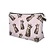 ZAONE Women Makeup Bags 3D Printing Zipper Cosmetic Bag with Multicolor Pattern Cute Unicorn Collection Cosmetics Pouchs for Travel Ladies Women Eyebrow Pencil Case Organiser (Crown Cat)