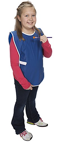 KinderSmock Sleeveless Vinyl Art Smock Blue 23