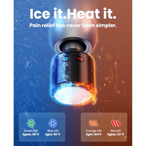 BOB AND BRAD Massage Gun with Heat Cold Therapy, C2 Pro Deep Tissue 10mm Amplitude Massager Gun with Heat, Professional Massage Gun for Home Gym Office Workout Recovery Pain Soreness Relief