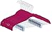 Utopia Home Velvet Skirt Hangers with Clips 12 Pack - Non Slip Velvet Clothes Hangers with Notches for Pants and Coat - Slim and Heavy Duty with 360 Degree Swivel Hook - Pink