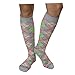 REXX 6 Pairs Women's Knee-high Graduated Support Anti-Fatigue 8-15mmHg Compression Socks (6W8-Pack6)
