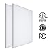 CHIUER 2x2FT 40W 5000K Cool White, Ultra Thin LED Flat Panel Light, Drop Ceiling Light, Edge-Lit, 4400 Lumens, 0-10V Dimmable, White Frame, No Flicker, DLC-Qualified Lighting Facts 4 Pack