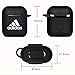 Punswan for Airpods 1&2 Case, Cute 3D Luxury Character Soft Silicone Stylish Cover, Sport Fun Cool Keychain Style Design Skin, Cases with Lanyard Chain,for Girls Kids Boys Men Air pods (Black Adi)
