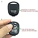 Replacement Keyless Entry Key Fob Case Fit Lexus ES GS GX IS LS LX RX SC Remote Control Key Combine 3 Buttons Replacement Car Key Shell Casing Blank Without Blade (Black pack 2)