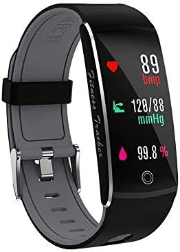 Huangchao Inc Fitness Tracker, Smart Watch 4 Sports Mode, Heart Rate Monitor IP67 Waterproof Activity Tracker, Sleep & Blood Pressure Monitor, Calorie/Step Counter Smart Wristband for iOS Android