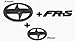 Zizii SC-02B+SC-FB 3 Pieces Black Out Scion GT86 FR-S Front Hood Rear Badge Emblem FRS F/R Pair FGB for Scion (2011-2016) (Glossy Black)