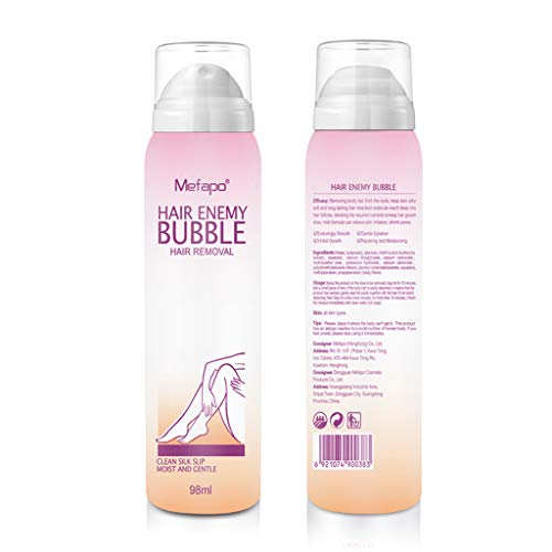 Euone ♛ Hair Removal Cream, No Damage No Pain Anti Allergic Mousse Spray Foam Mousse Creams Depilatories 3pc
