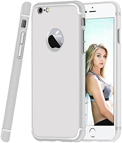 iPhone 6/ 6S Plus case, VPR Ultra Thin Hybrid Cover Anti-Scratch Fingerprint Shockproof Resist Impact Protective Armor PC Hard Back Case Cover for Apple iPhone 6/ 6S Plus (5.5 inch) (Silver)