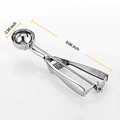 Cookie Scoop, JLPOW Heavy Duty Premium 18/8 Stainless Steel Cookie Scooper for Baking, Durable Melon Baller, Mini Cupcake Scoop, 1.5 Tablespoon, Gift for Halloween, Christmas, Kids, Friends (Medium) - Thumbnail 5