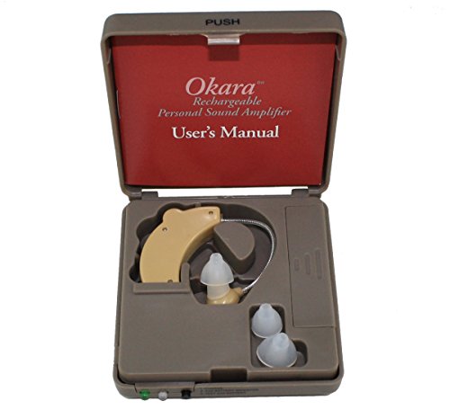 Okara Rechargeable WB-171 Personal Sound Amplifier - A rechargeable behind-the-ear device operates without the needs of keep replacing batteries.