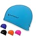 Swimtastic Lycra Swim Cap - 5 Stylish Colors to Choose from (Blue)
