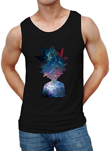 Rick And Morty Galaxy Black Tanktop For Man L