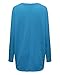 ZANZEA Women's Long Batwing Sleeve Loose Oversize Pullover Sweater Top Blouse Blue US 6/Tag Size S