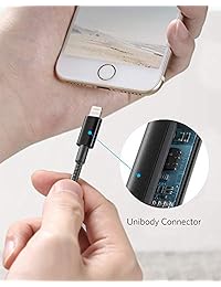 Anker - Cable Lightning de nailon de alta calidad para cargadores de iPhone, iPhone Xs XS Max XR X 8 8 Plus 7 7 Plus 6 6 Plus 5s, iPad Pro Air 2, y más