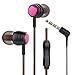 Arrela Wired Headphones Tangle Free Cable Earbuds with Built-in Microphone
