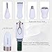 Nose Hair Trimmer for Men Women，Gospire 4 in 1 Eyebrow Sideburns Ear and Nose Hair Trimmer Waterproof Double-Edge Stainless Steel Blades Battery Operated Grooming Kit (White)
