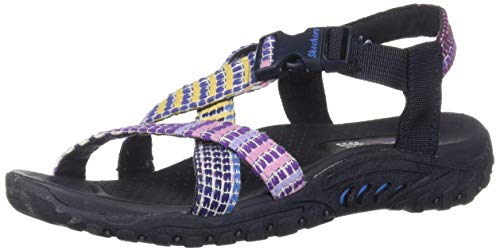 Skechers-Womens-Reggae-Sew-What-Boho-Woven-Strappy-Slingback-Sandal