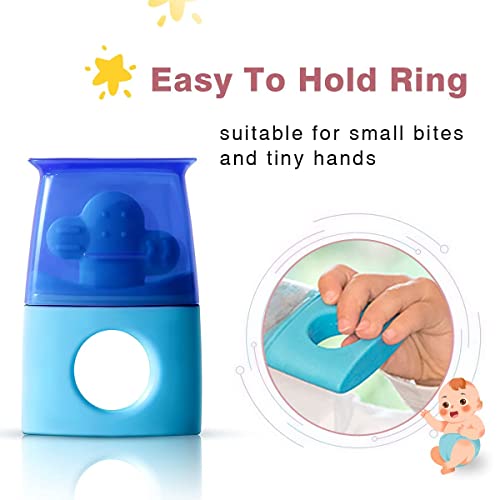 Kidsme Cooling Teething Toy Ring for Babies, Mushroom Teether Toy, BPA