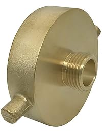 Latón Adaptador Hydrant con Pin Lug latón Equipo Contra Incendios 2 1 2" NST (Nh) hembra x 3 4" Ght boca de latón macho a adaptador de manguera de jardín