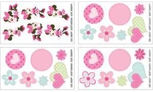 Disney Wall Decals Sitting Pretty Minnie Removable and Reusable 4 Sheets by Disney