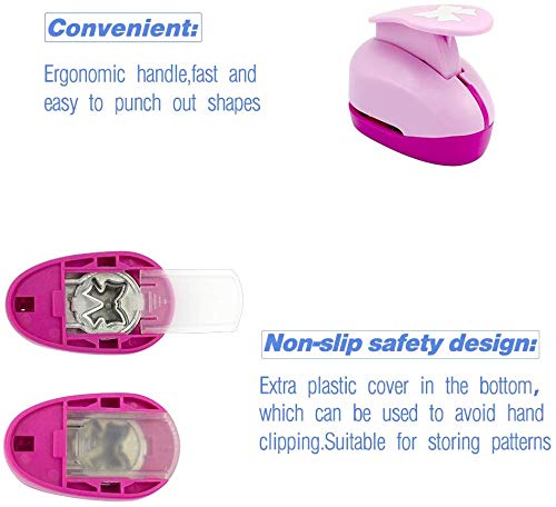 BeGrit Paper Punches Set Pugni Artigianato Decorativo frese per Biglietti creazione Scrapbook DIY Christmas Festival Fiore di ciliegio