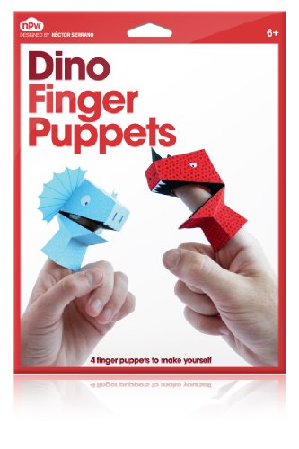 NPW W8203 Dinosaurs Party Finger Puppets, Multicolor