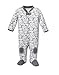 Lamaze Organic Baby Baby Boys' Footed Sleeper, Sleep n Play, Dark Grey Bears, 9 Months