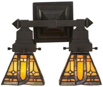 Meyda Home Decorative 12"W Sierra Prairie Mission 2 Light Wall Sconce