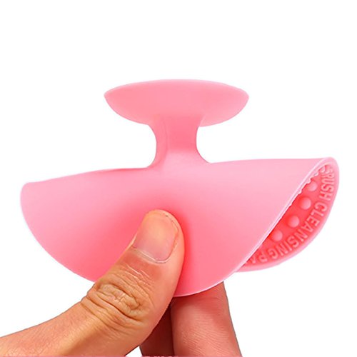 Vaorwne Silicone Makeup Brush Cleansing Pad Palette Brush Cleaner Cleaning Mat Washing Scrubber Pad Cosmetic Make Up Cleaner Tools Light Green