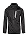 SWISSWELL Hooded Rain Jakcet for Mens Black Medium