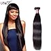 UNice Hair Icenu Series 8A Brazilian Straight Virgin Hair 1 Bundle Unprocessed Human Hair Extensions Weave Natural Color (20, #1B color)