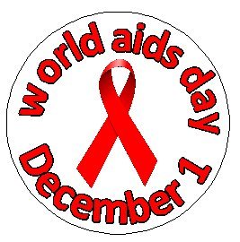 World AIDS Day December 1 (red ribbon) 1.25" Pinback Button Badge / Pin - Awareness