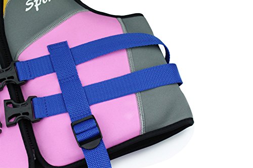 Child Buoyancy Aid swim vest - (2018 New Design) Kids Neoprene Swim Jacket, Suitable for 7 To 8 Years Old the water sports