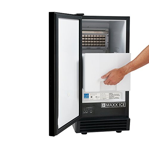 Maxx Ice MIM50V Energy Star Built-In Undercounter 50Lb Ice Maker 14.6in in Black - REFURBISHED - Thumbnail 2