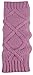 N'Ice Caps Girls Leg Warmers Cable Knit Kids Warm Comfortable (8-12 Years, Light Pink)