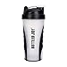 BOTTLED JOY Protein Shaker Bottle, Non-Toxic Wide Mouth 100% Leak Proof Shake Water Bottles 27oz 800ml (Clear)