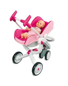 Smoby Maxi-Cosi und Quinny 3 Rad Kinderwagen + Buggy + Autositz – 550389 – Puppen