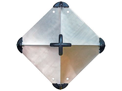 Amarine-made Boat Marine Anodized Aluminum Emergency Radar Reflector for Sailboats - 8-1/2 X 8-1/2, Model: , Sport & Outdoor