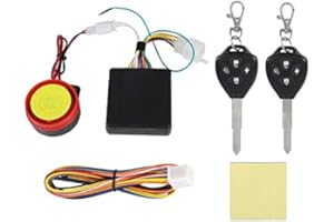SONEW 125dB 12V Motorcycle Bike Anti-Theft Security Burglar Alarm System Scooter Double Scooter Remote Control