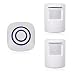 Wireless Home Security Driveway Alarm,Motion Sensor Alarm Outdoor Chime Kit with 1 Plug-in Receiver and 2 PIR Motion Sensor Detector Alert for Business Home Office Shop, LED Indicators primary