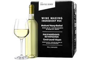 ABC CORK CO. ABC Cork Co Wine Making Kit | 6 Gallon Wine Kit | Premium Ingredients for DIY Wine Making, Makes 30 Bottles of Wine (Pinot Grigio, Medium-Bodied)